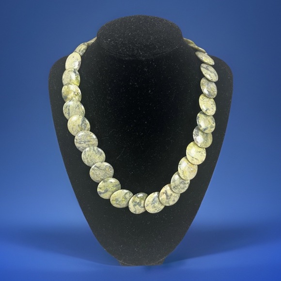 J.C. Walsh & Sons Jewelry - JC Walsh And Sons Connemara Irish Green Marble Round Stone Necklace - New In Box